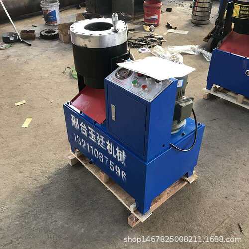 玉廷专业生产钢管缩管机 全自动型圆管扣压机 大棚管缩口机厂家