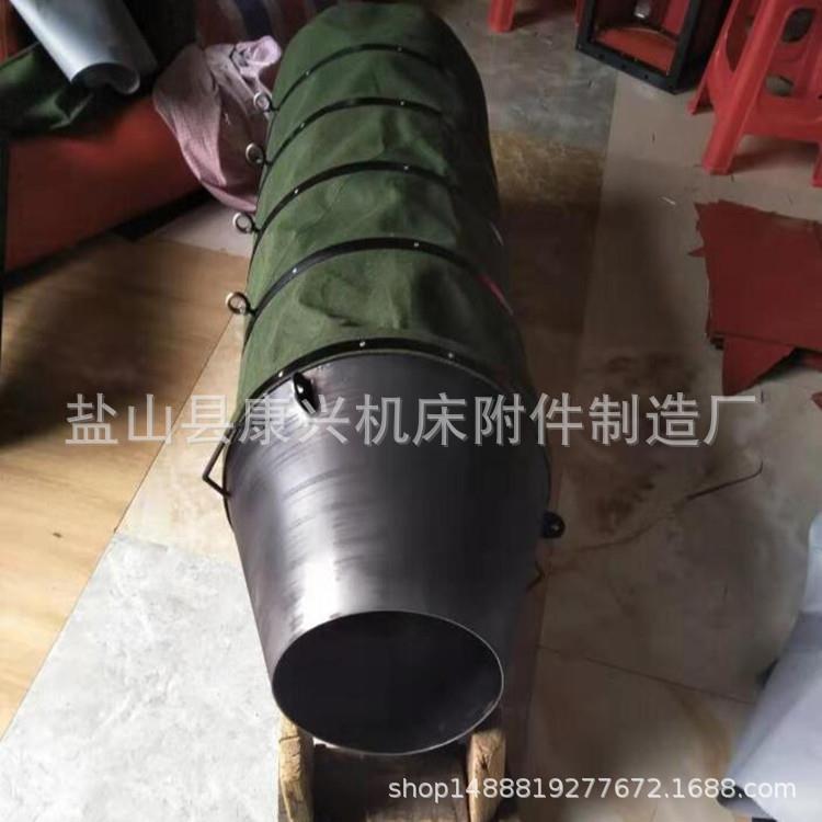 沧州厂家制作加厚帆布伸缩节圆形软连接防尘过料软接头帆布软连接