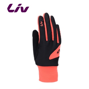 Giant捷安特Liv女士浮光山地公路自行车长指加绒秋冬骑行手套全指