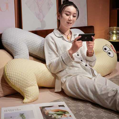 新款冰豆豆音符双面长条抱枕女生睡觉床上侧睡夹腿沙发飘窗靠垫批