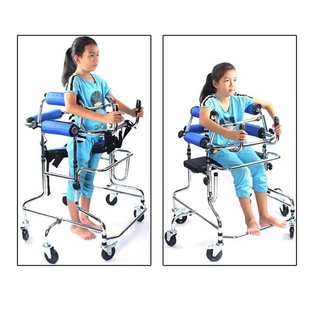 晶伴侣 脑瘫儿童带轮助行器 中老年人中风偏瘫腿脚康复训练学步车