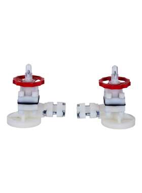 PVDF液面计G41F-10F液位计水位观测仪考克DN15 20 25 32 40 50