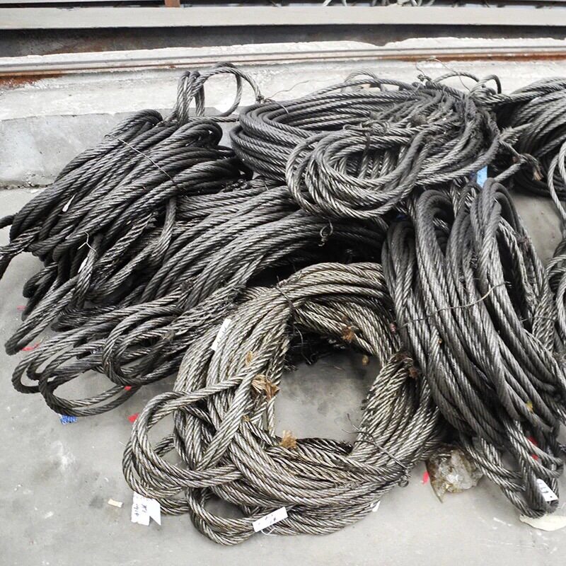 光面钢丝绳插编钢丝绳18mm*6米做好6米8米4米行车吊车吊货手工编
