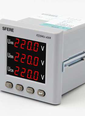 江苏斯菲尔电气sfere PZ194U-AX4交流三相电压表数显式电子仪表