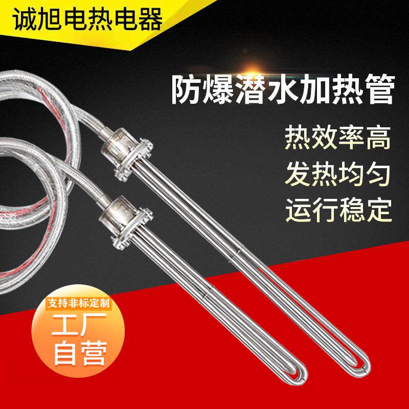 潜水加热管380V大功率防爆水箱加热管工业加热棒烧水槽恒温带温控