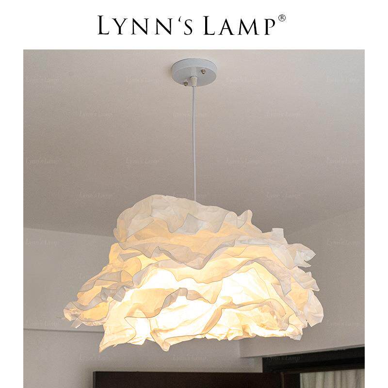 Lynn‘s立意 日式云朵纸艺吊灯个性创意卧室书房北欧简约棉花糖灯