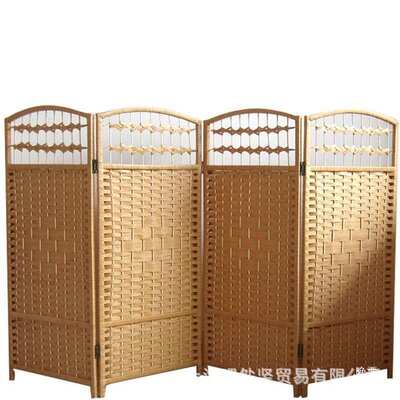 草编幼儿园屏风隔断可折叠区域小屏风装饰栏移动活动区角布置bjs