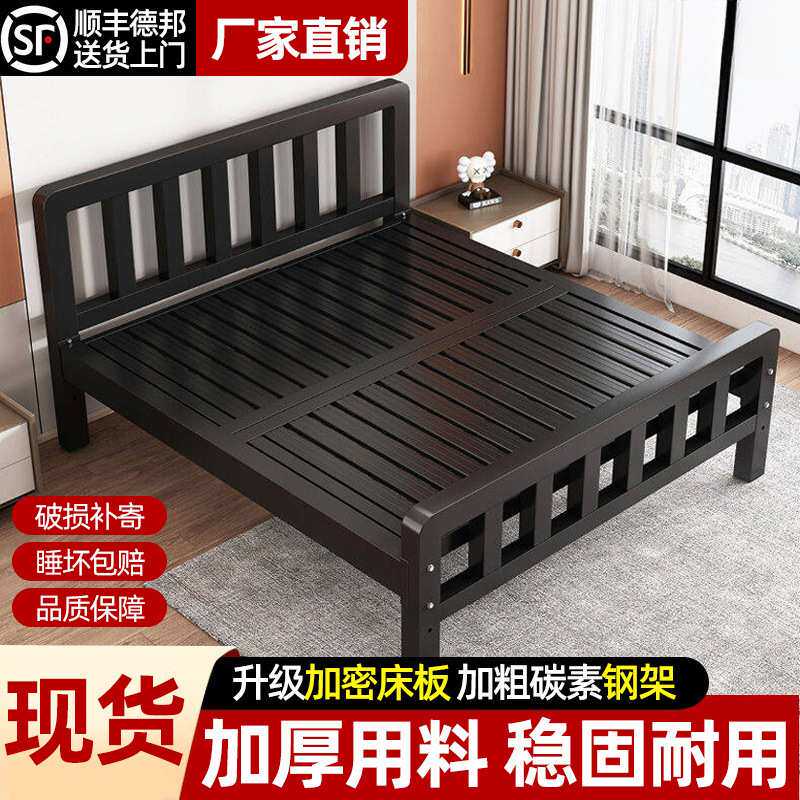 铁架床特厚加厚铁床组装铁艺床加粗加厚铁床骨架卧室轻奢简易铁床