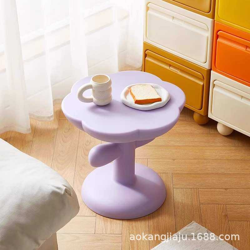 沙发边几奶油风创意茶几家用小桌子卧室床头边桌客厅落地摆件角几,3C数码配件,USB灯,淘宝优惠券,粉丝福利购,淘宝优惠卷