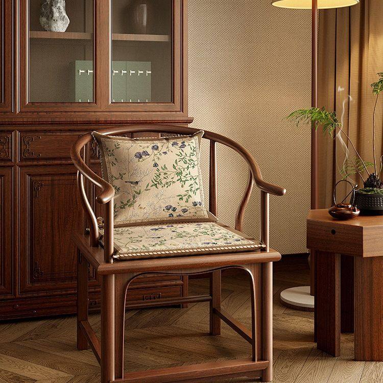 红木沙发坐垫实木家具中式太师圈椅中式椅子木椅茶桌椅垫坐垫定