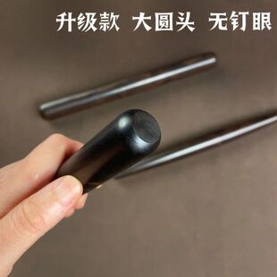 ぃ乌木紫光檀擀面杖实木大号加长擀面棍小号擀饺子皮擀面棒厨房烘