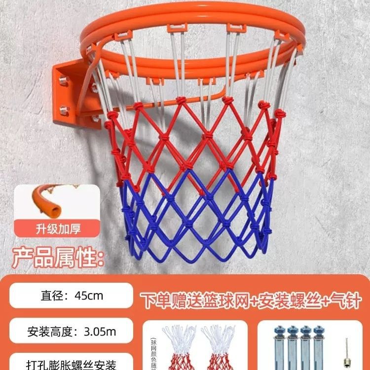 篮球框篮球架家用弹簧成年人儿童青少年实心框挂式室外可扣篮
