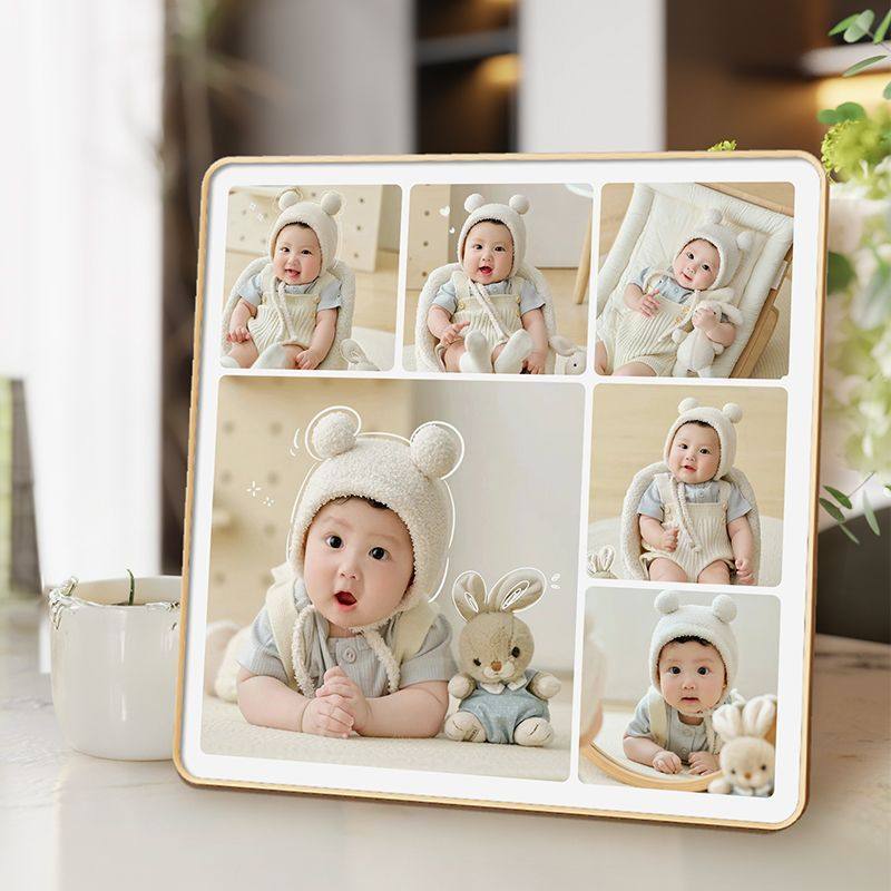 儿童水晶相框摆台宝宝照片打印婚纱照相片洗照片冲印全家福,家居饰品,相框/画框,淘宝优惠券,粉丝福利购,淘宝优惠卷