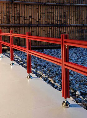 架子阁楼酒吧铝型材隔断餐厅栏杆矮阳台护栏复古墙装饰室内工业风