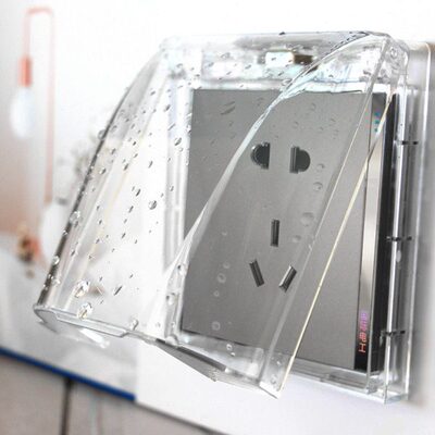 厨房IP防水盒保护86型面板防水盒盖罩防水55卫生间浴室开关插座