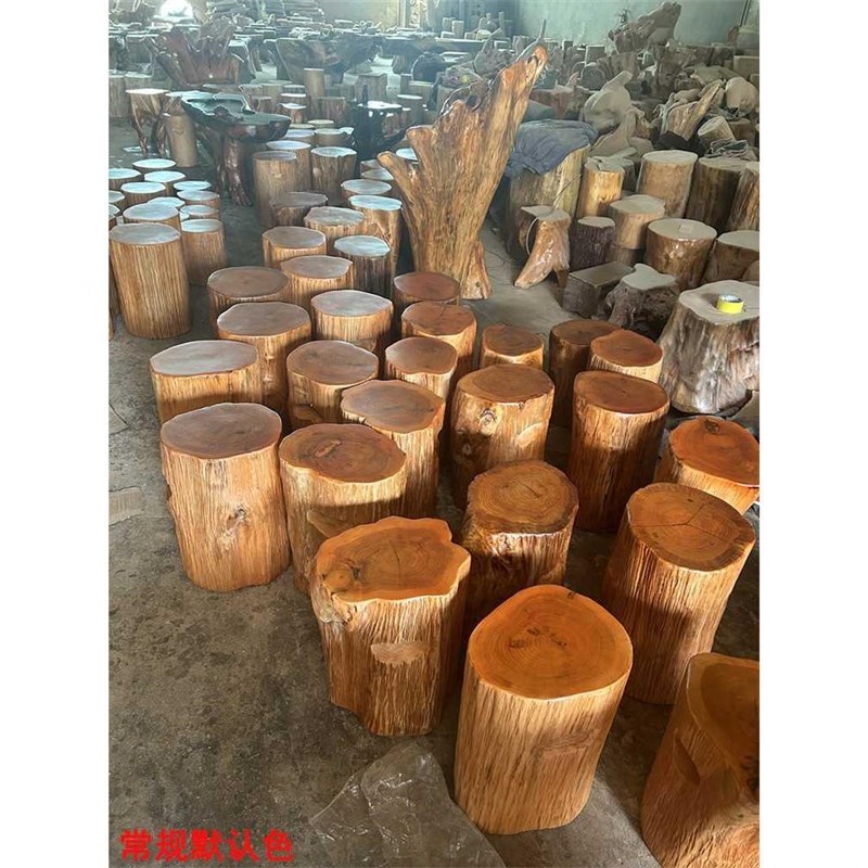 【折扣价】根雕凳子实木墩t子原木树桩木桩底座茶R几茶桌大板支架