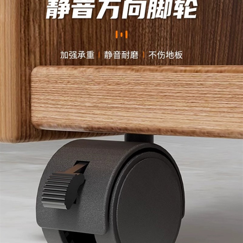 塑料万向轮子1.5寸平板静音家具桌柜滑轮丝N杆刹车轱辘2寸椅子脚