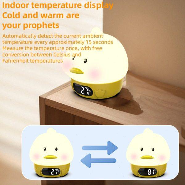 新款嘟嘟鸭柔光拍拍灯闹钟USB充电卧室萌宠伴睡起夜小夜灯时钟,家居饰品,台钟/闹钟,淘宝优惠券,粉丝福利购,淘宝优惠卷