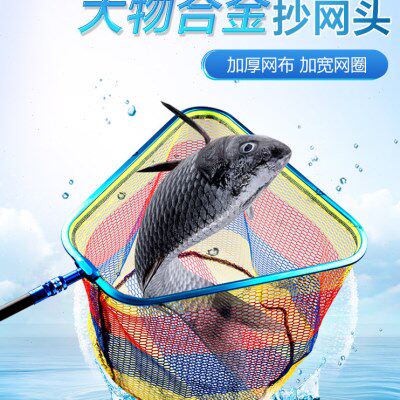 三角头抄网钩加深特大超轻巨物抄网网兜网实心防挂抄网头大物超