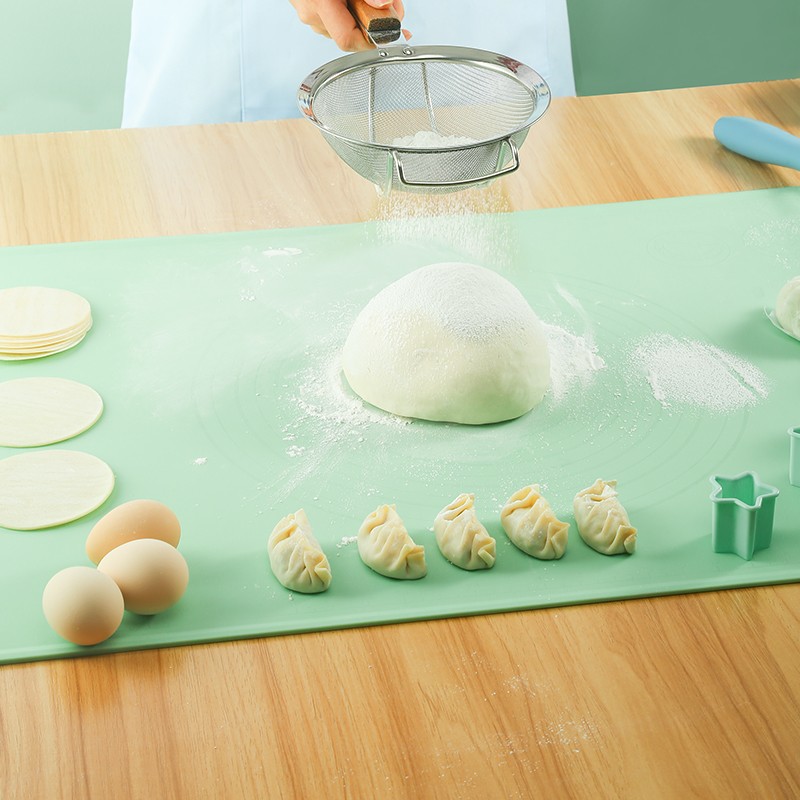 304不c锈钢加厚打蛋盘烘焙工具食品级揉面垫家用和面板硅胶垫套装