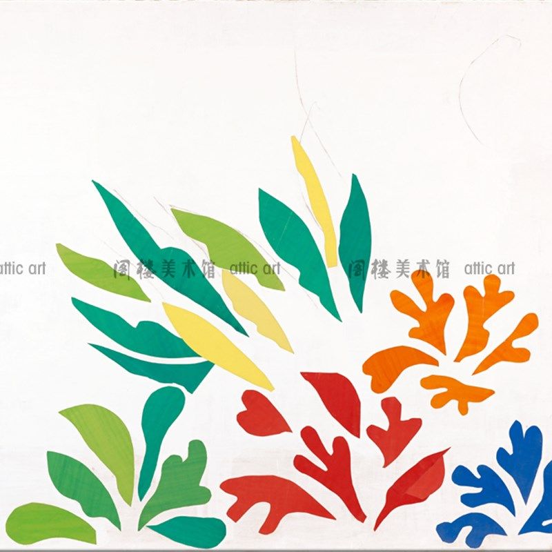 Henri Matisse 马蒂斯 莨苕叶 装饰画 客Q厅书房卧室玄关走廊酒吧