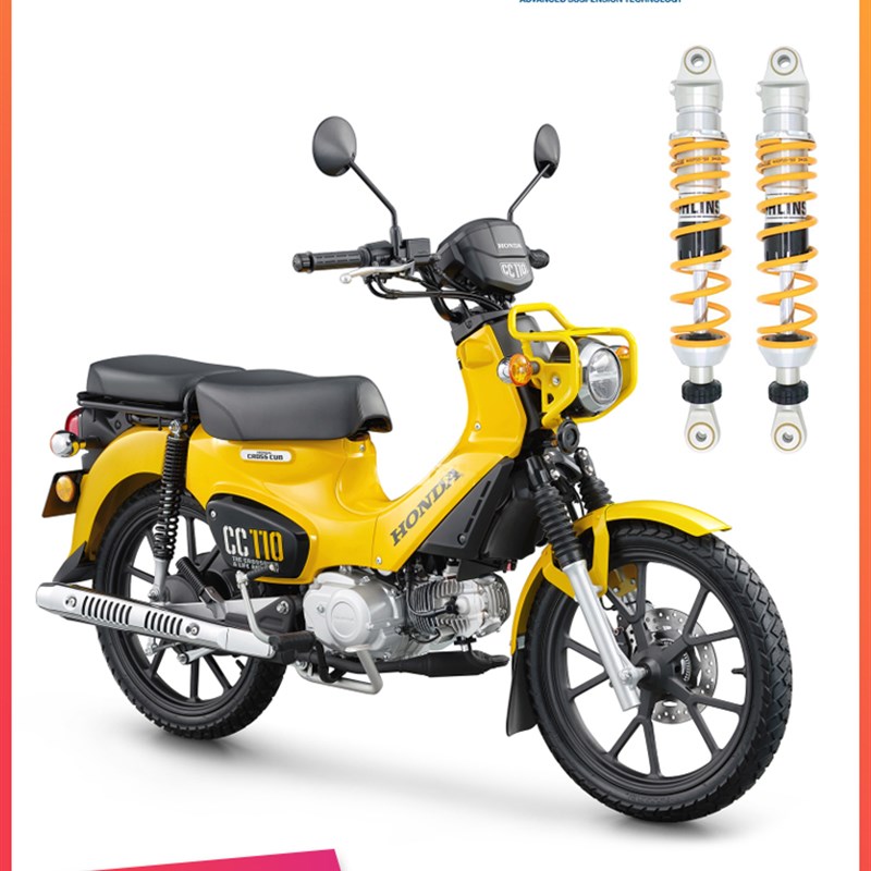 本田Cub Cc110 Ct125修改的Orins后减震器阻尼可调Ohlins后.减震