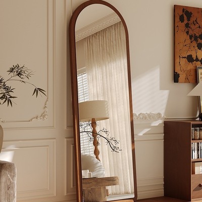 中古全身镜落地镜家用轻奢高级镜子挂墙穿衣镜女生卧室简约试衣镜