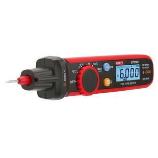 UNI 万用表高精度真有效值智能防烧电压表电工UT118C T优利德笔式