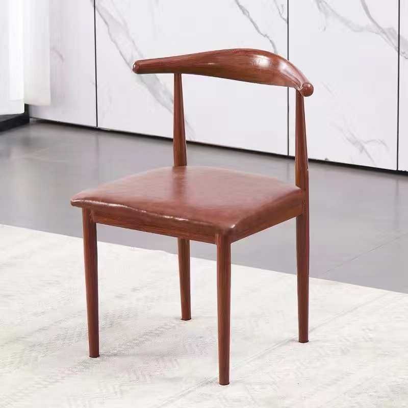 北欧餐椅大号仿实木铁艺牛角椅简约现代靠背椅休闲太师椅快餐凳子,3C数码配件,USB灯,淘宝优惠券,粉丝福利购,淘宝优惠卷