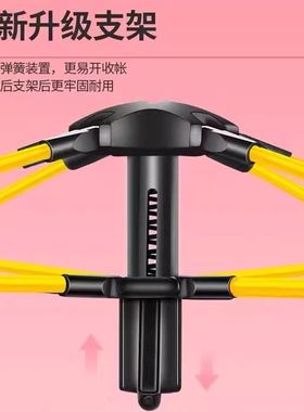 全自动气压液压杆撒弹压帐支架黄杆户外门厅帐篷支架杆子2人3-4