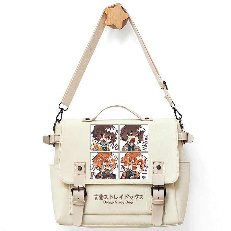 文豪野犬周边单肩包n手提袋太宰治同人帆布包斜挎包女大学生初中