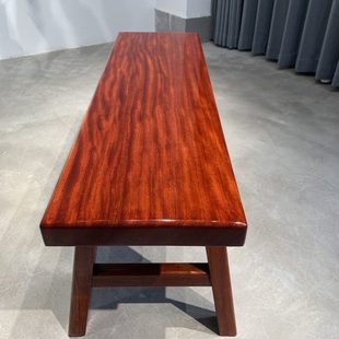 小巴花红塔利长条凳实木长板凳大板桌配套红木长凳子宽30厚5高45