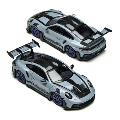 TM保时捷911GT3极地灰64合金车模