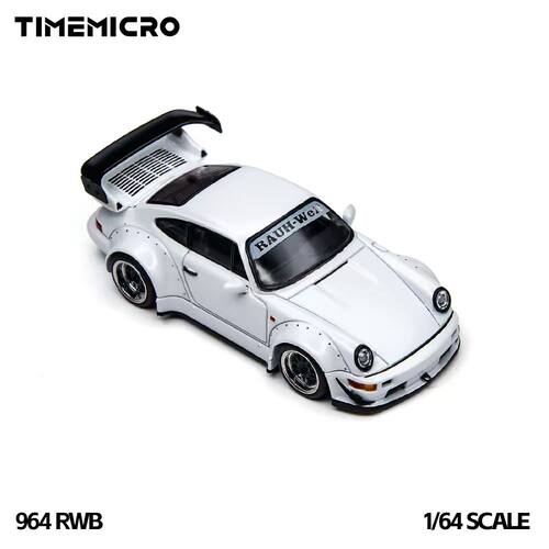 TM保时捷RWB964白64合金车模