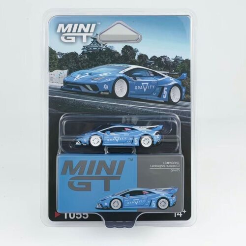 MINIGT1055兰博LBWK蓝白64合金车