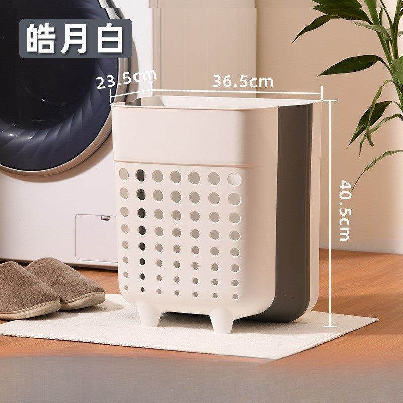 加厚日式折叠脏衣篮塑料脏衣服收纳筐挂壁式洗衣篮卫生间脏