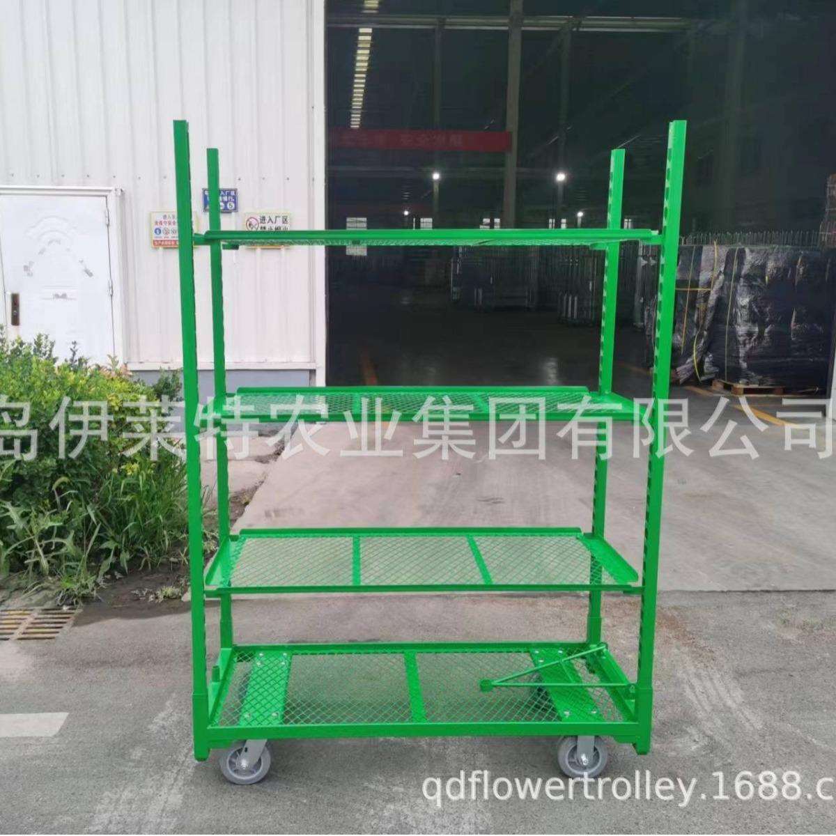 厂家直销活动自如花车,花卉周转车工具育苗车---拉板网花车