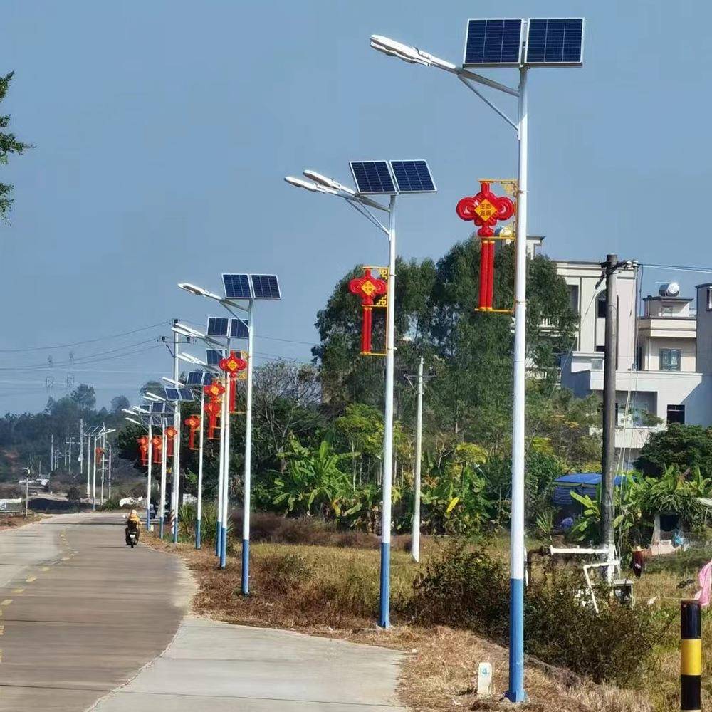 户外超亮LED太阳能路灯6米8米室外道路照明轩辕灯节能防水