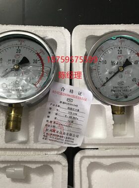 螺纹1.5耐震压力表径向Y400/ 耐震*PN1MPA0M20油压表 0-压力表580