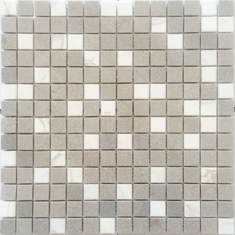 石材马赛克弧形大理石灰白文化石浴室灰姑娘卫生间W淋浴房地砖水