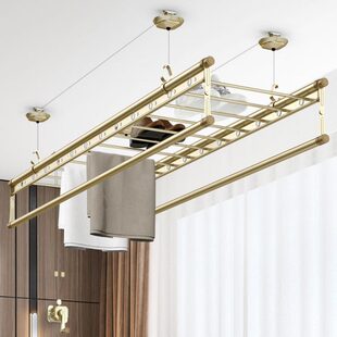 衣顶装家用架升降晾衣架神器手摇伸缩式金晒衣架凉贵夫人阳台手动