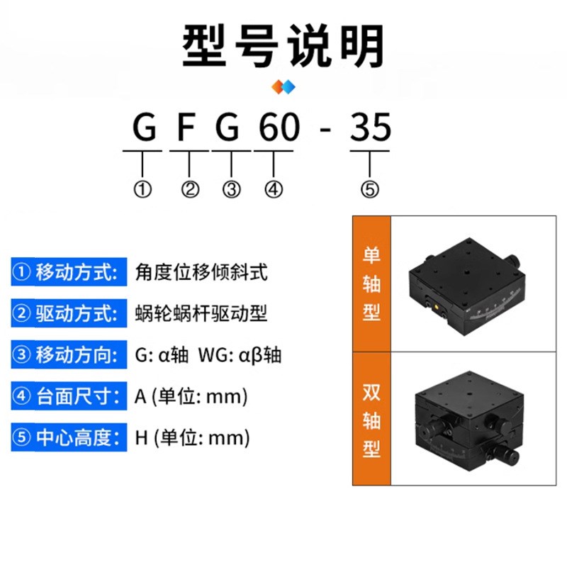 米思米款GFG6i0-60/80台弧度台角度/位倾斜台光学平台测角仪工作
