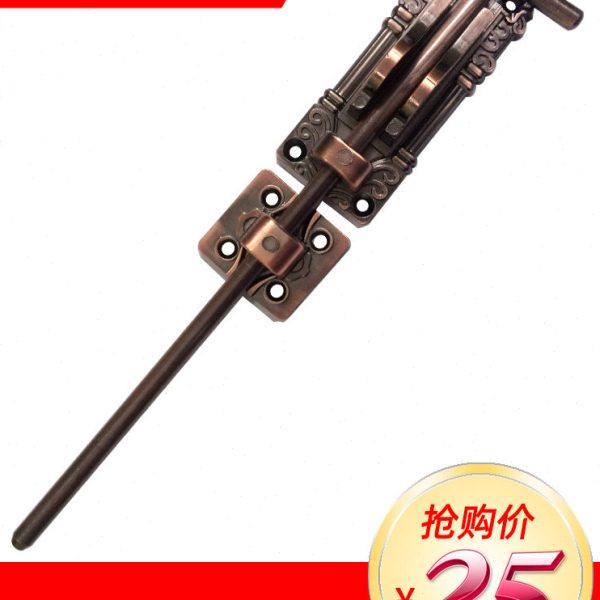不锈钢地插销加长门闩门销防盗明装庭院门中式门栓挂锁仿红古铜,基础建材,明插销,淘宝优惠券,粉丝福利购,淘宝优惠卷
