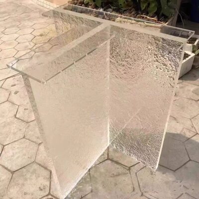 茶几台纹悬浮岛石头餐桌脚亚克力有机玻璃支撑腿定制桌腿支撑腿