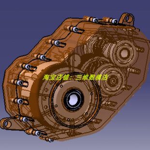 行星齿轮模型轿车壳几何三数3D变速器斜器差速新能源汽车齿轮箱维