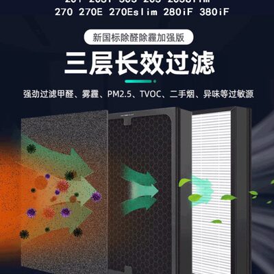 28布鲁雅尔空气净化器203 3iliES滤芯270 适配0Blueair 30过滤网m