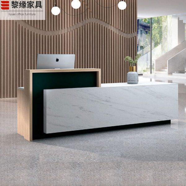 前台家具公司接待台吧台咨询台收银柜台大气工作办公桌子迎宾时尚