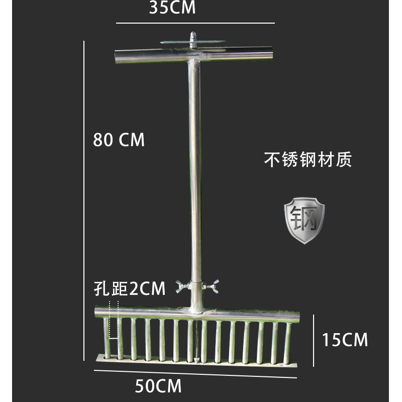 现货速发新葱神器插葱农用t工具葱叉子扎眼器压坑插秧机打眼种Z菜