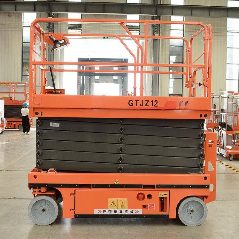 现货全自动移动剪叉式高r空作业平台液压电动液压高空自行走升降