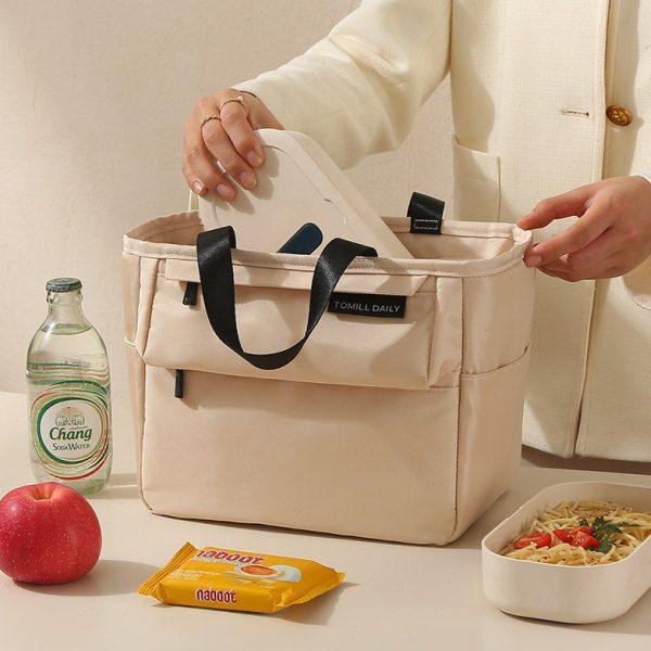 饭盒保温袋手拎便当包小学生午餐带饭加厚铝箔防水饭盒包2023新款,收纳整理,便当包,淘宝优惠券,粉丝福利购,淘宝优惠卷